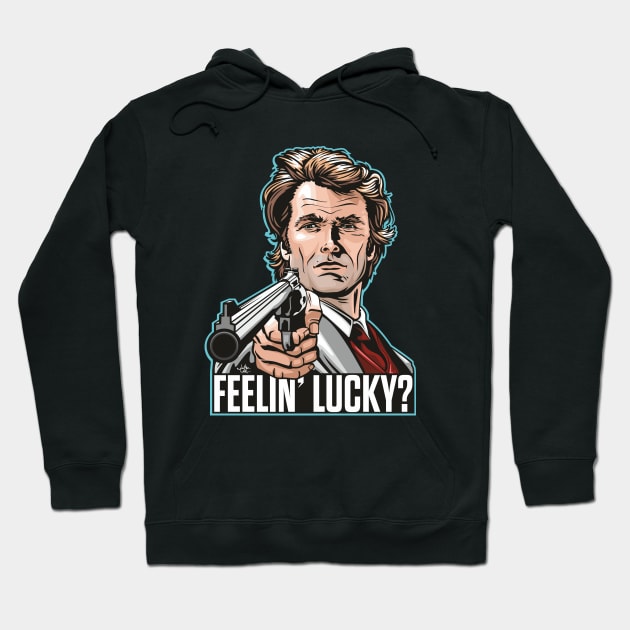 Dirty Harry Hoodie by Jamie Lee Art